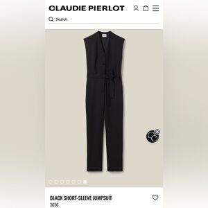 Claudie Pierlot Elegant Black Jumpsuit
